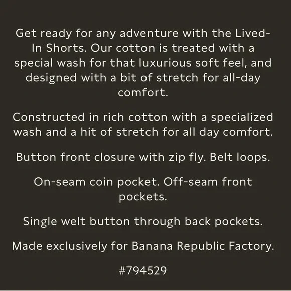 Banana Republic Lived-In Chino Short - Picture 7 of 10